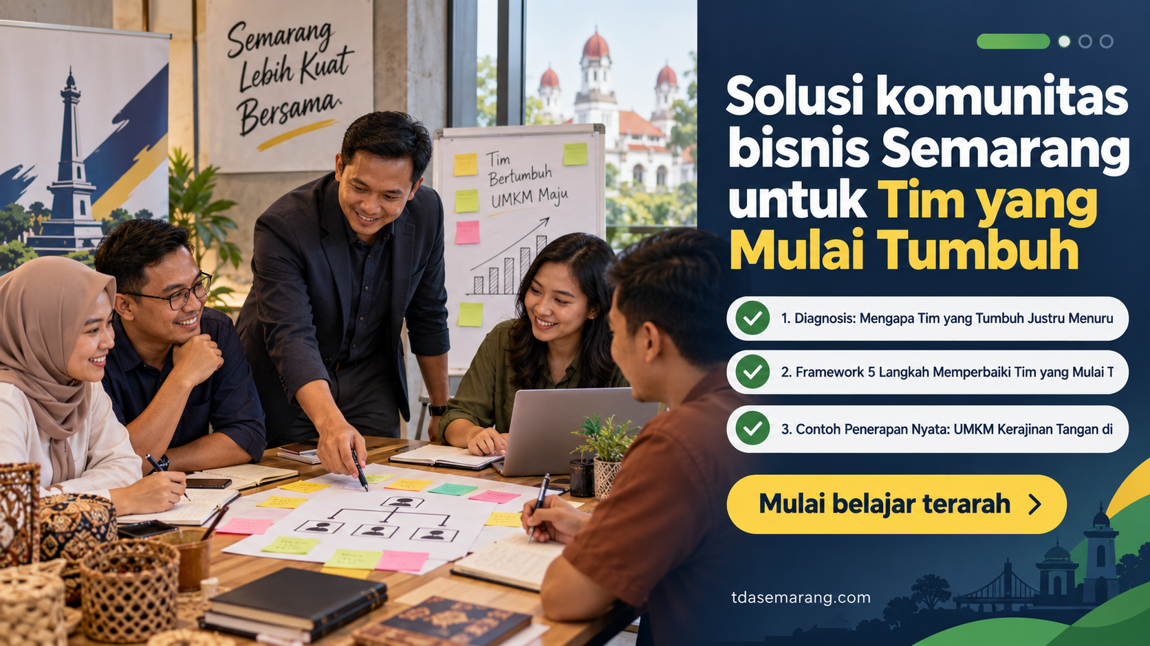 Solusi komunitas bisnis Semarang untuk Tim yang Mulai Tumbuh